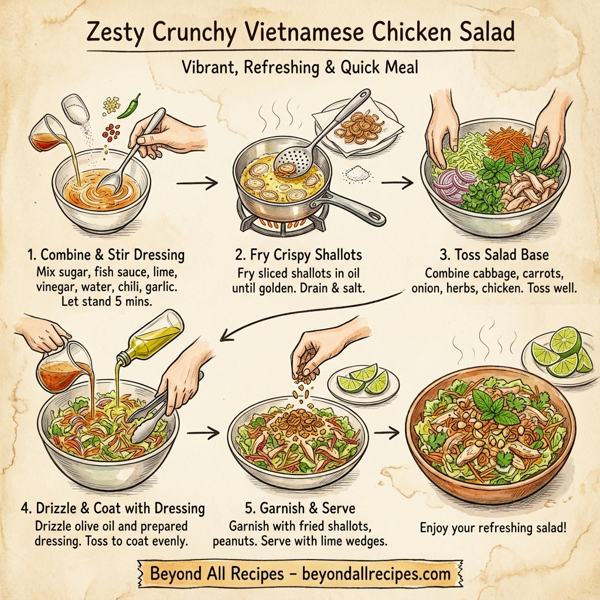 Zesty Crunchy Vietnamese Chicken Salad instructions