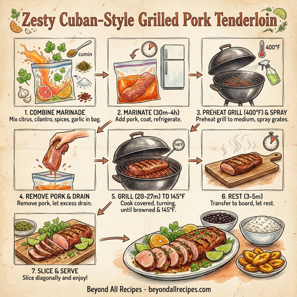 Zesty Cuban-Style Grilled Pork Tenderloin instructions