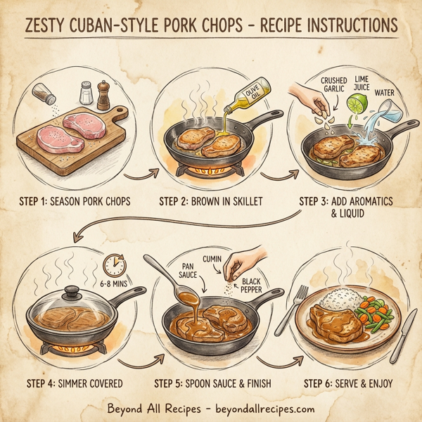 Zesty Cuban-Style Pork Chops instructions