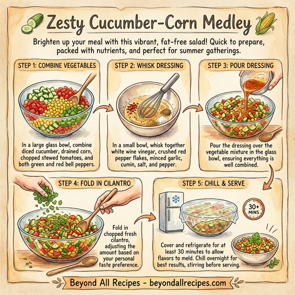 Zesty Cucumber-Corn Medley instructions