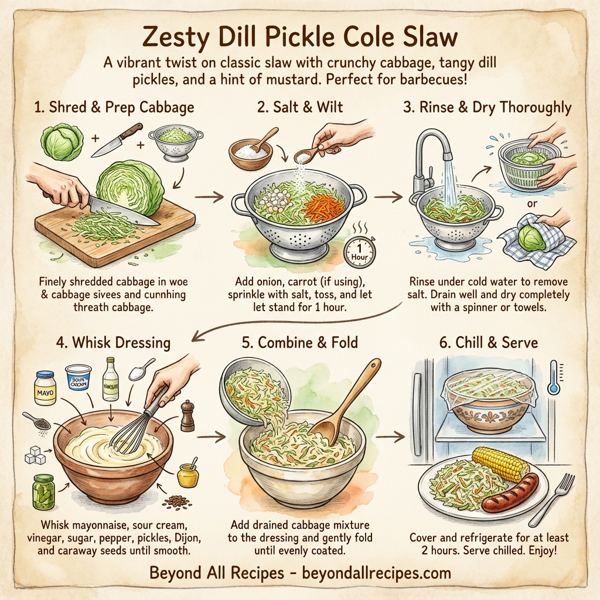 Zesty Dill Pickle Cole Slaw instructions
