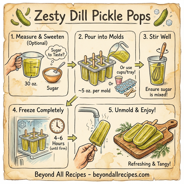 Zesty Dill Pickle Pops instructions