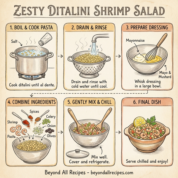 Zesty Ditalini Shrimp Salad instructions