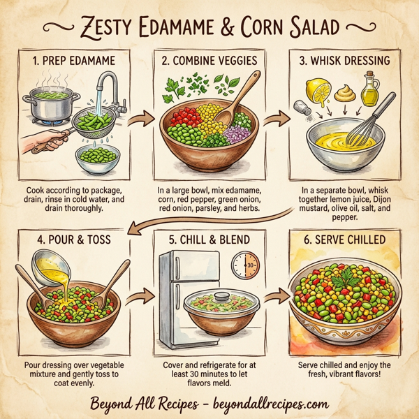 Zesty Edamame & Corn Salad instructions