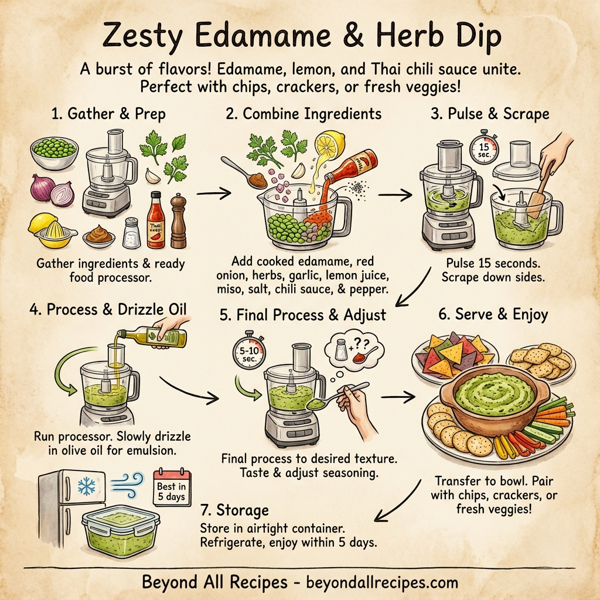 Zesty Edamame & Herb Dip instructions