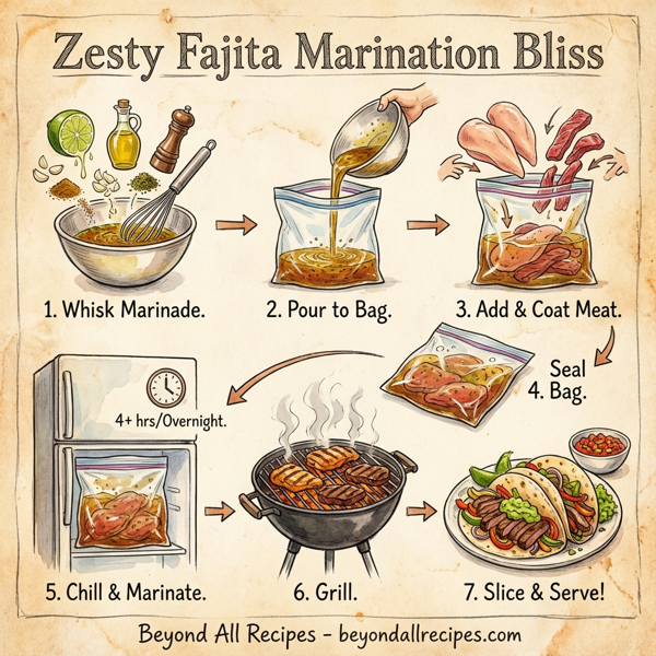 Zesty Fajita Marination Bliss instructions
