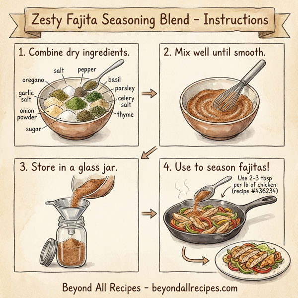 Zesty Fajita Seasoning Blend instructions