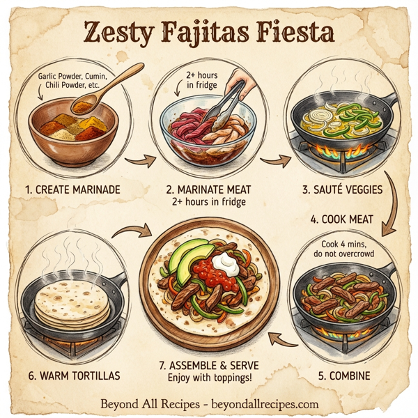 Zesty Fajitas Fiesta instructions