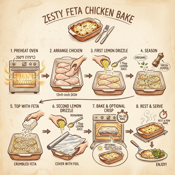 Zesty Feta Chicken Bake instructions