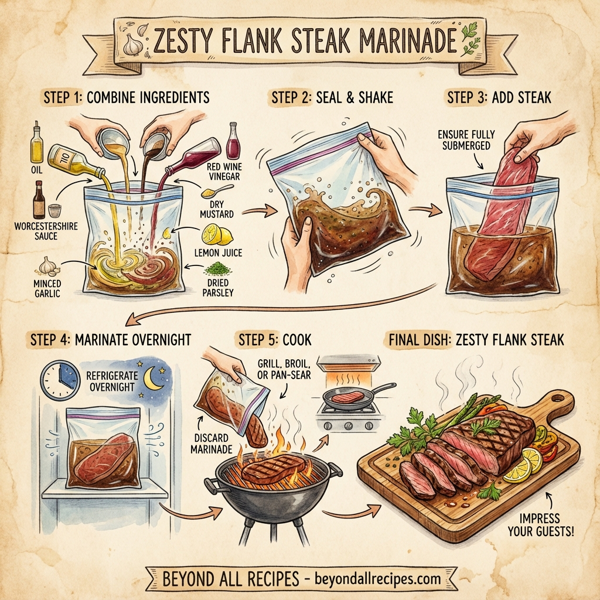 Zesty Flank Steak Marinade instructions