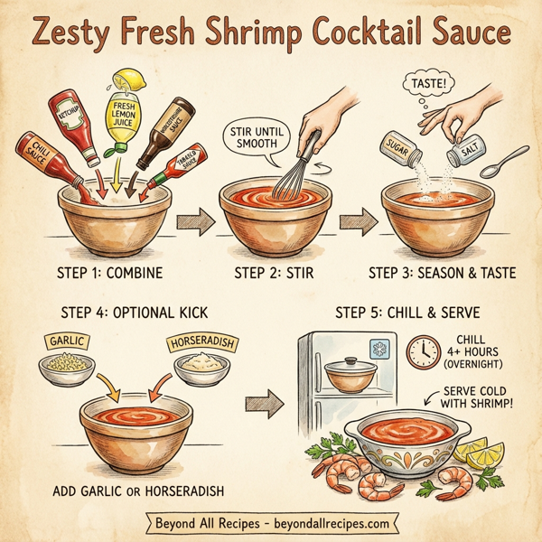Zesty Fresh Shrimp Cocktail Sauce instructions