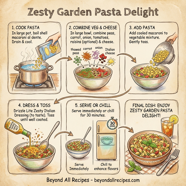 Zesty Garden Pasta Delight instructions