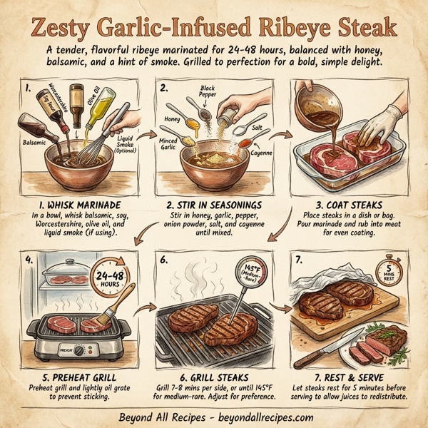 Zesty Garlic-Infused Ribeye Steak instructions
