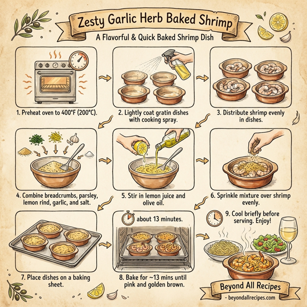 Zesty Garlic Herb Baked Shrimp instructions