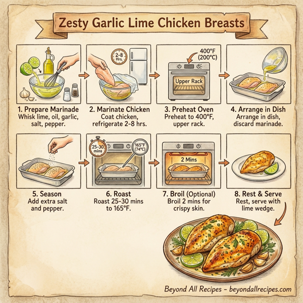 Zesty Garlic Lime Chicken Breasts instructions