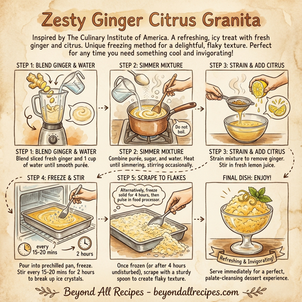 Zesty Ginger Citrus Granita instructions