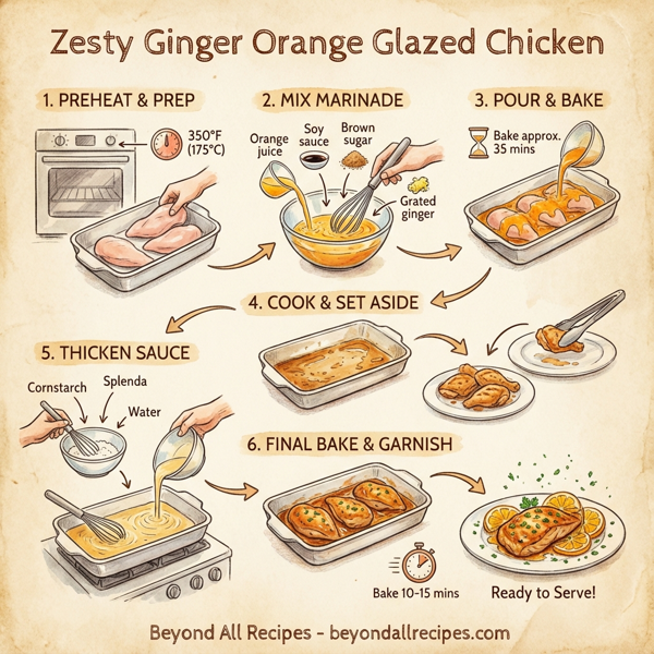 Zesty Ginger Orange Glazed Chicken instructions