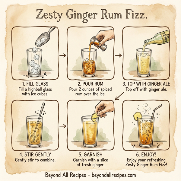 Zesty Ginger Rum Fizz instructions
