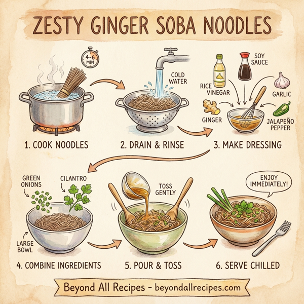 Zesty Ginger Soba Noodles instructions