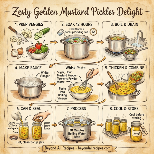 Zesty Golden Mustard Pickles Delight instructions