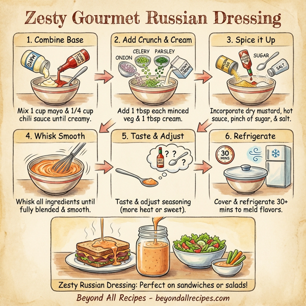 Zesty Gourmet Russian Dressing instructions