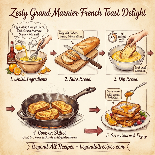 Zesty Grand Marnier French Toast Delight instructions