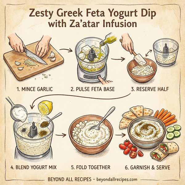 Zesty Greek Feta Yogurt Dip with Za'atar Infusion instructions