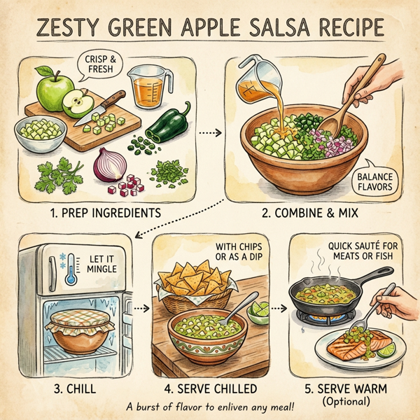 Zesty Green Apple Salsa instructions