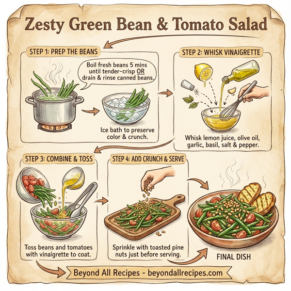 Zesty Green Bean & Tomato Salad instructions