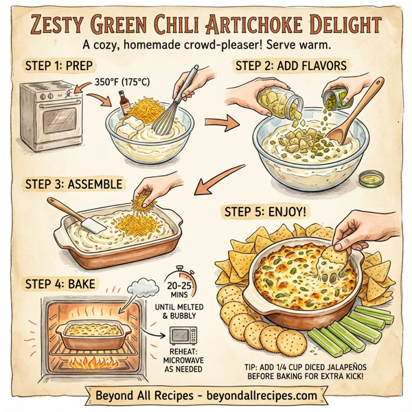 Zesty Green Chili Artichoke Delight instructions