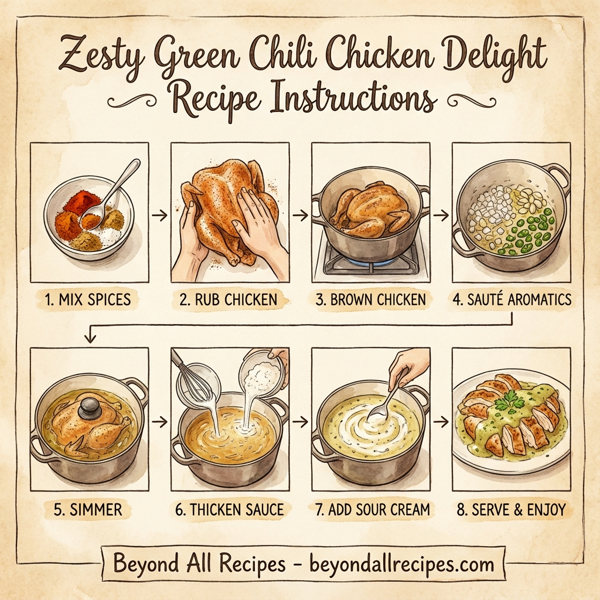 Zesty Green Chili Chicken Delight instructions