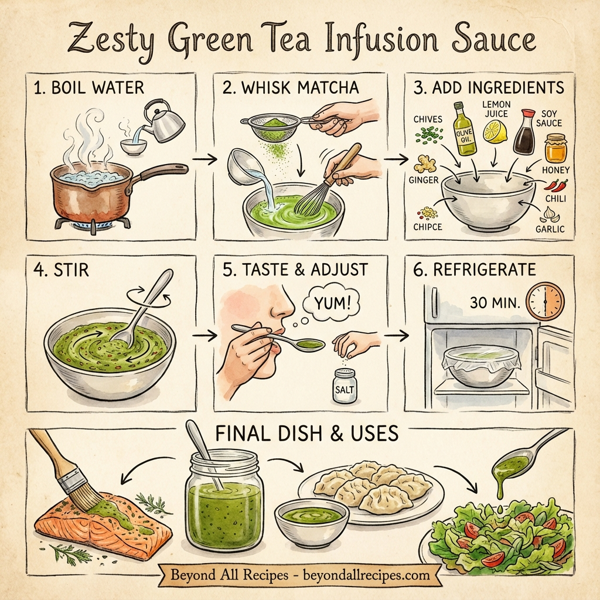 Zesty Green Tea Infusion Sauce instructions