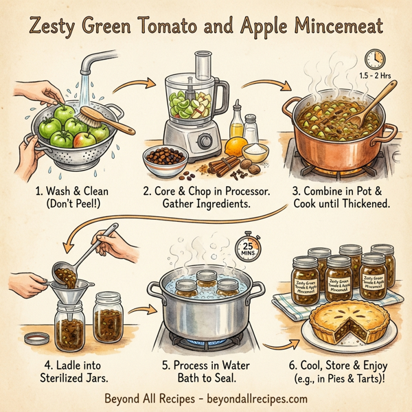 Zesty Green Tomato and Apple Mincemeat instructions