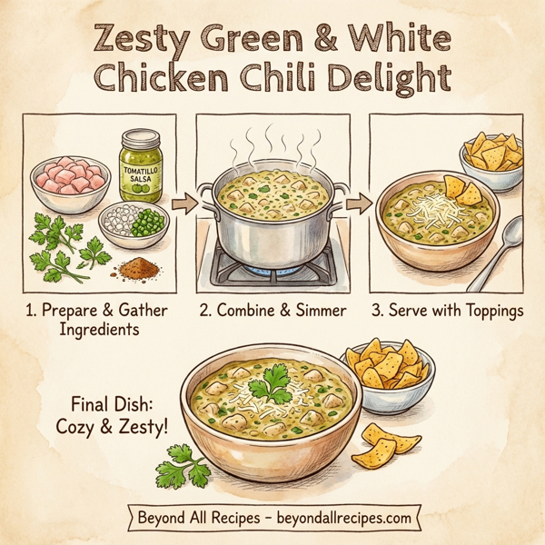 Zesty Green & White Chicken Chili Delight instructions