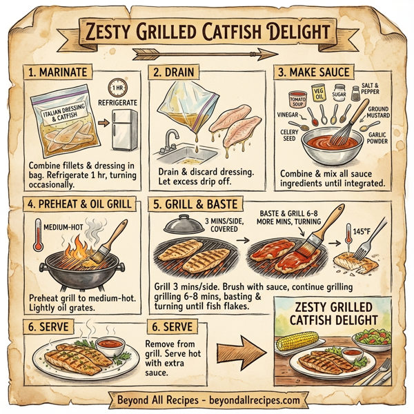 Zesty Grilled Catfish Delight instructions