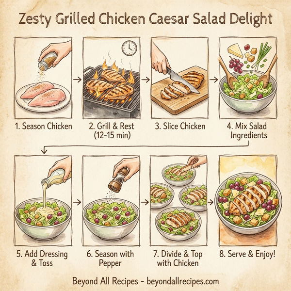 Zesty Grilled Chicken Caesar Salad Delight instructions