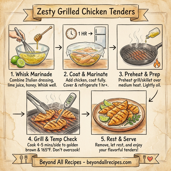 Zesty Grilled Chicken Tenders instructions
