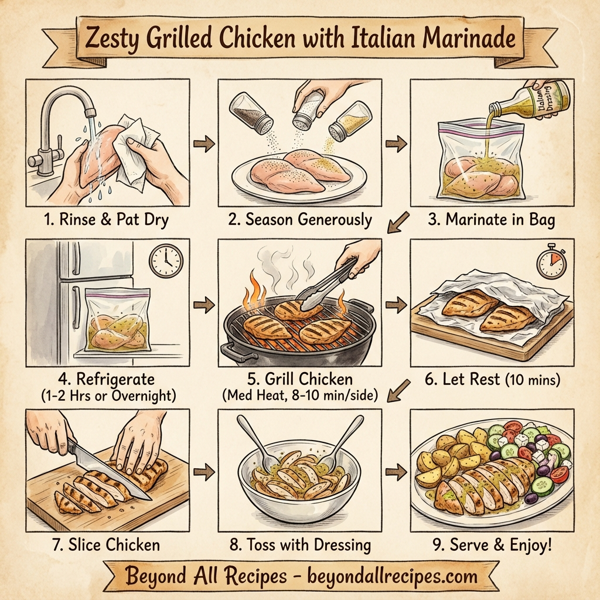 Zesty Grilled Chicken with Italian Marinade instructions
