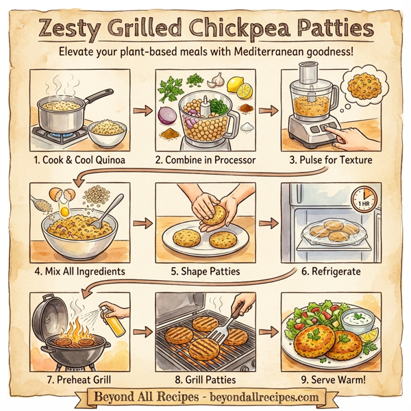 Zesty Grilled Chickpea Patties instructions