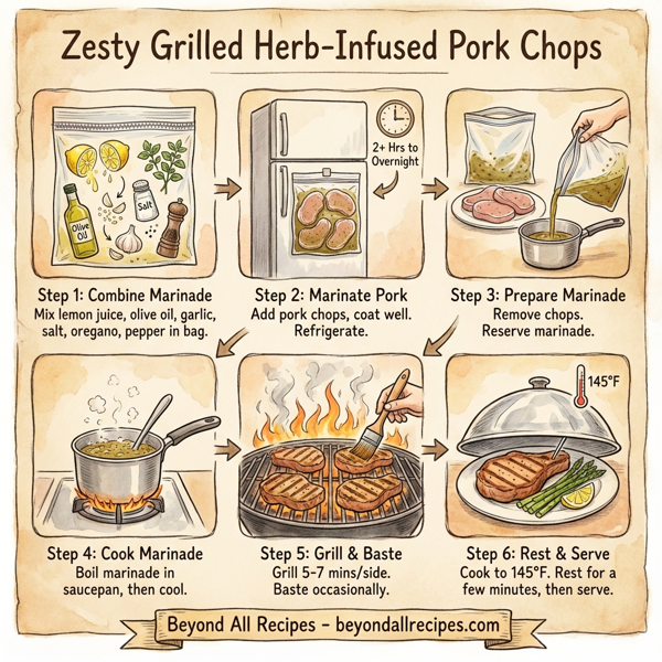 Zesty Grilled Herb-Infused Pork Chops instructions