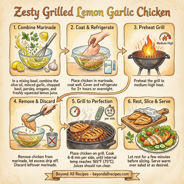 Zesty Grilled Lemon Garlic Chicken instructions