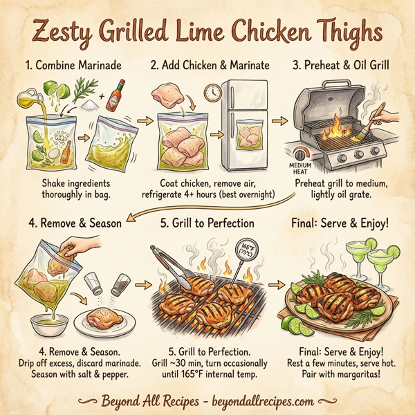 Zesty Grilled Lime Chicken Thighs instructions