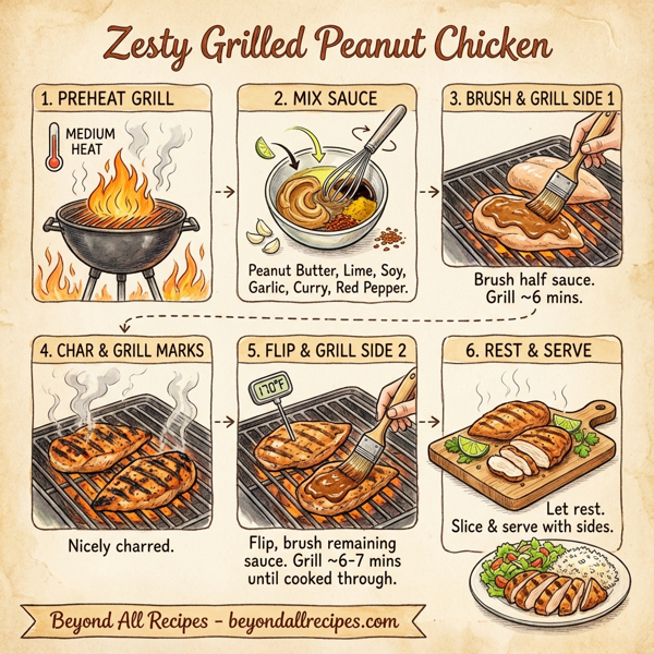 Zesty Grilled Peanut Chicken instructions