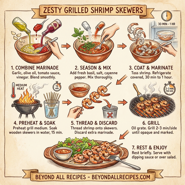 Zesty Grilled Shrimp Skewers instructions