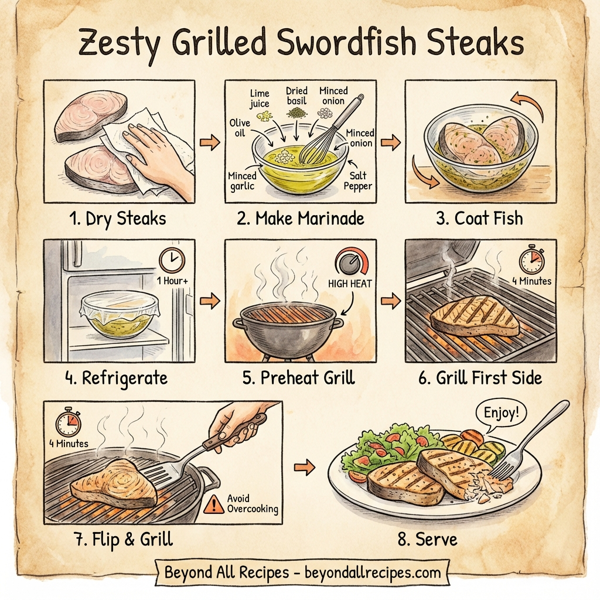 Zesty Grilled Swordfish Steaks instructions