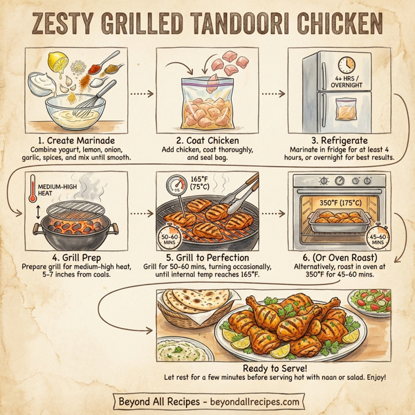 Zesty Grilled Tandoori Chicken instructions