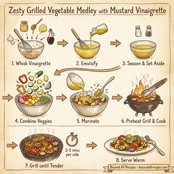 Zesty Grilled Vegetable Medley with Mustard Vinaigrette instructions