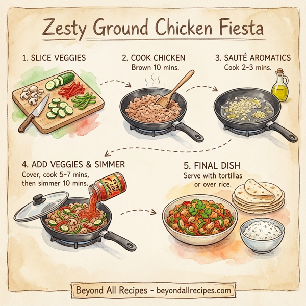 Zesty Ground Chicken Fiesta instructions