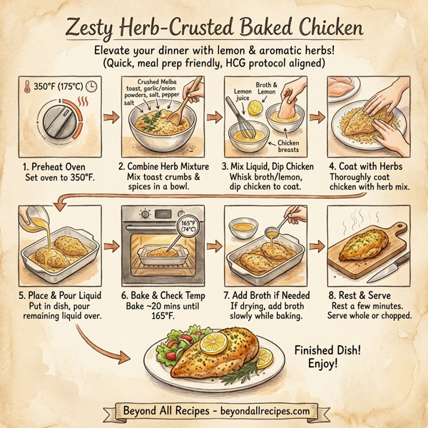 Zesty Herb-Crusted Baked Chicken instructions