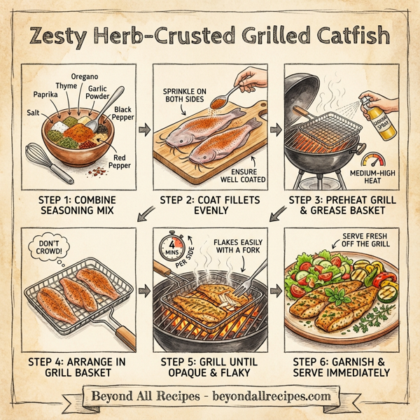 Zesty Herb-Crusted Grilled Catfish instructions